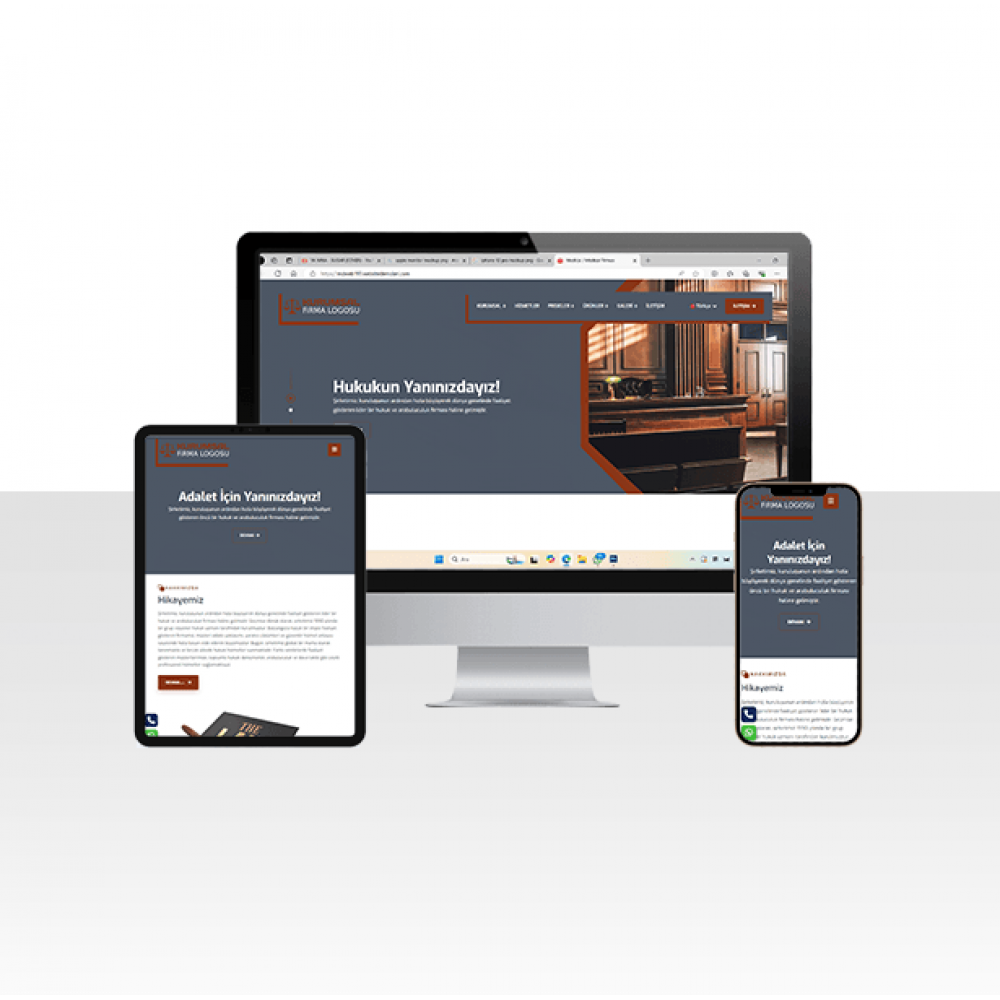Kıbrıs Hukuk İşleri , Avukat ve Danışmanlık Web Sitesi Paketi - Adalet